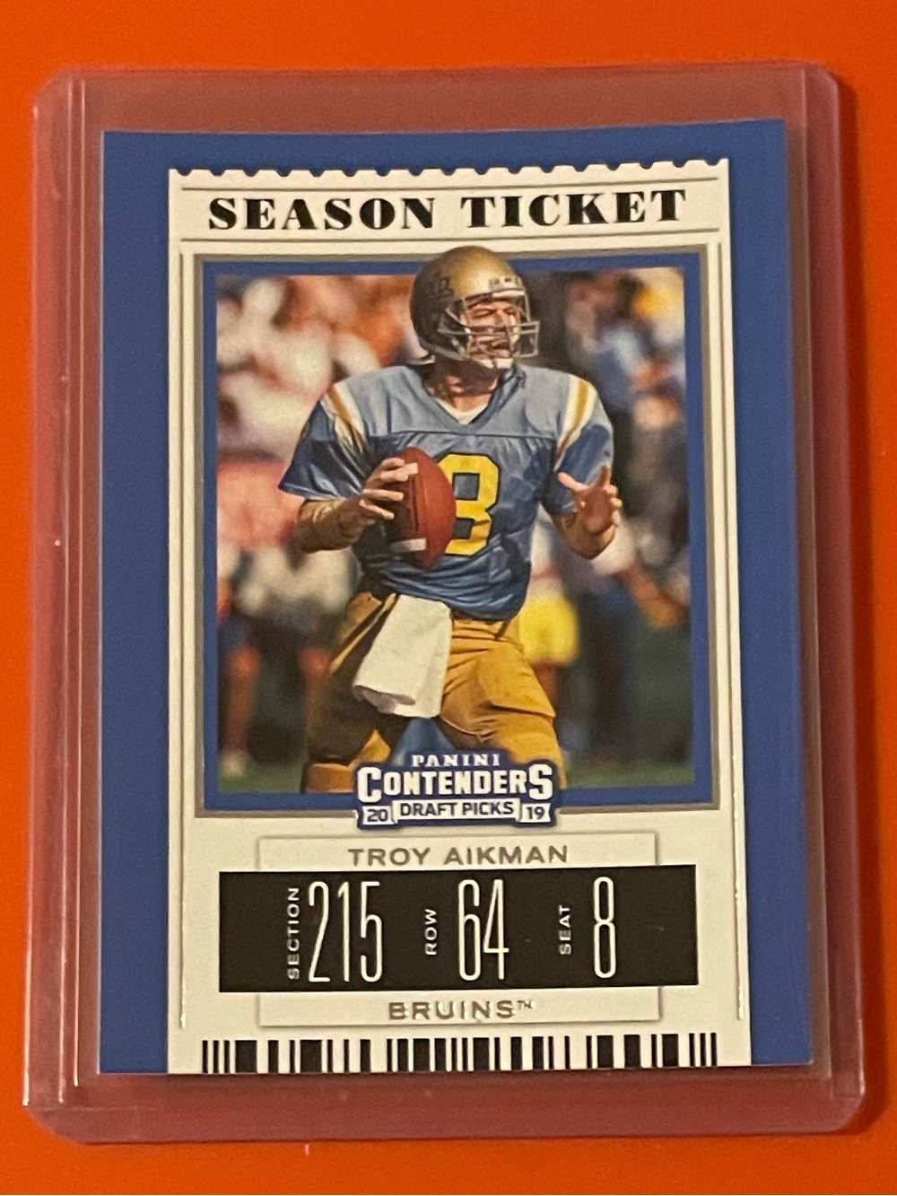 Troy Aikman #99 2019 Panini Contenders Draft Picks Football Trading Card